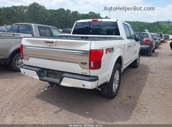 1FTEW1E43KFC76775 2019 FORD F150 White Trasero derecho