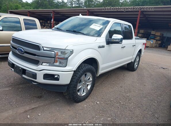 1FTEW1E43KFC76775 2019 FORD F150 White Vista tres cuartos delantera izquierda