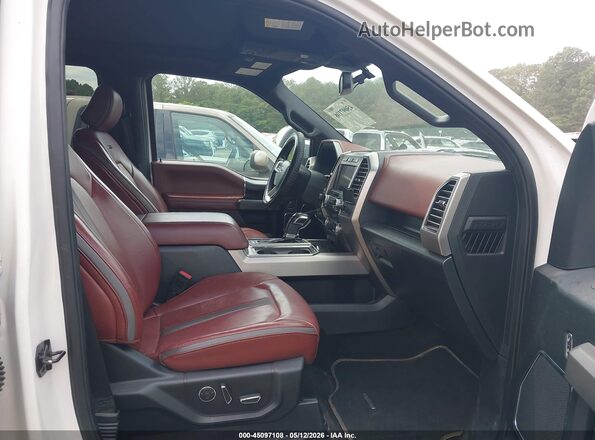 1FTEW1E43KFC76775 2019 FORD F150 White Vista interior delantera