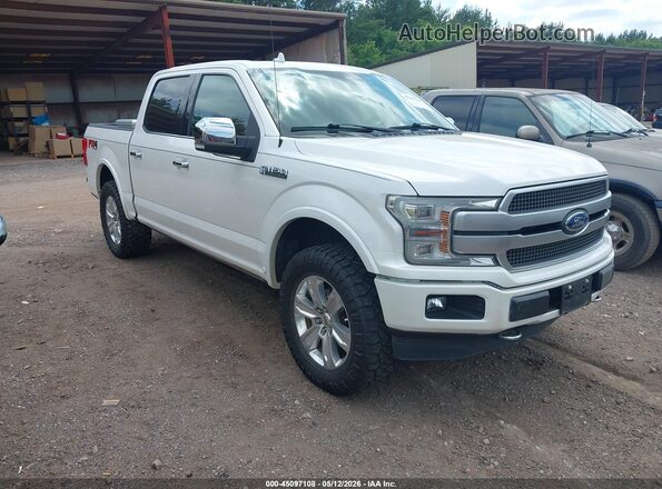1FTEW1E43KFC76775 2019 FORD F150 White Delantero derecho