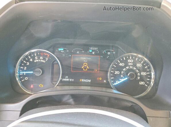 1FTEW1E45KFB00312 2019 FORD F150 Black Instrument cluster view