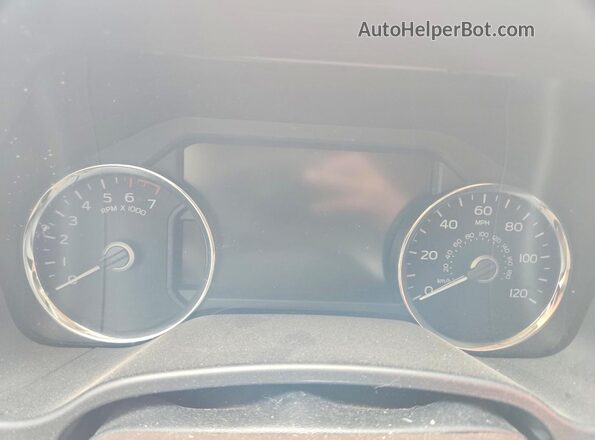 1FTEW1E47LFC58796 2020 FORD F150 Black Вид щитка приладів