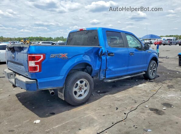 1FTEW1E49KKF19917 2019 FORD F150 Blue Tył prawy
