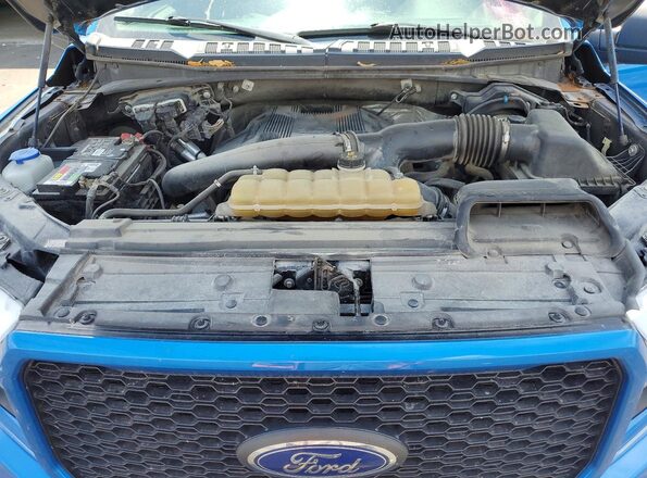 1FTEW1E49KKF19917 2019 FORD F150 Blue Widok wnętrza z tyłu