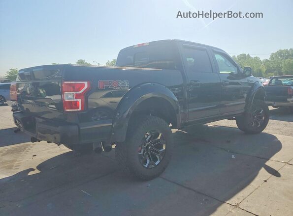1FTEW1E52JFD87812 2018 FORD F150 Черный Задняя правая четверть