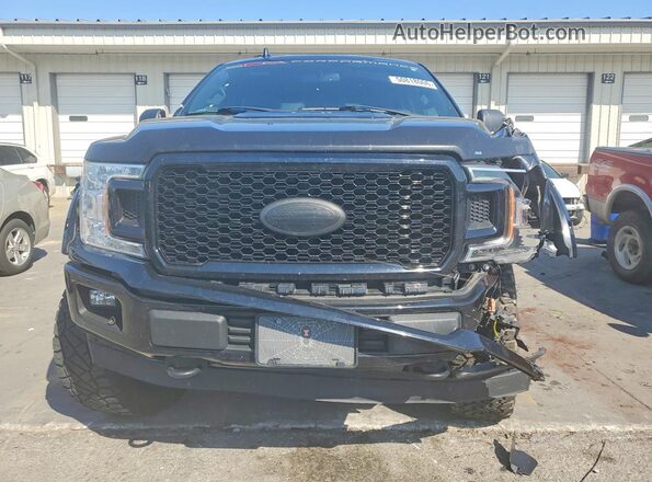 1FTEW1E52JFD87812 2018 FORD F150 Черный Вид спереди