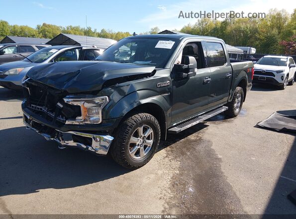 1FTEW1E52JKC17148 2018 FORD F150 Зеленый Передняя левая четверть