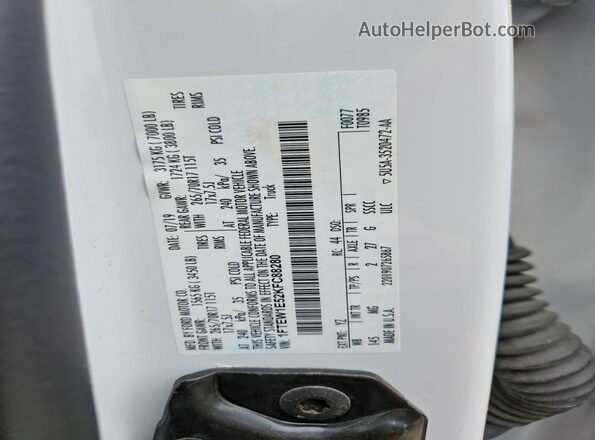 1FTEW1E52KFC88280 2019 FORD F150 White ძრავის განყოფილების ხედი