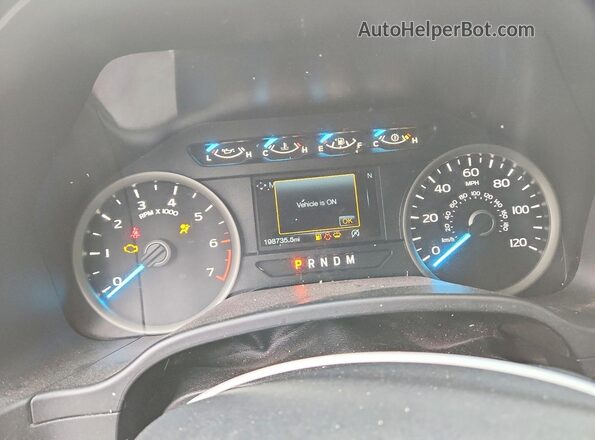 1FTEW1E52KFC88280 2019 FORD F150 White ხელსაწყოთა პანელის ხედი