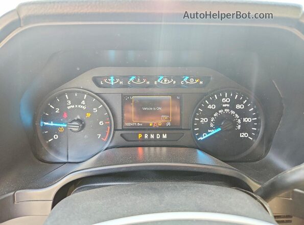 1FTEW1E52KKC76203 2019 FORD F150 White Vista del cuadro de instrumentos