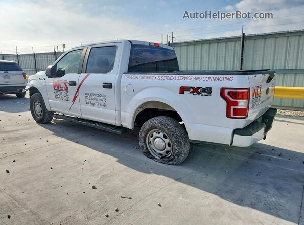 1FTEW1E52KKC76203 2019 FORD F150 White Trasero izquierdo