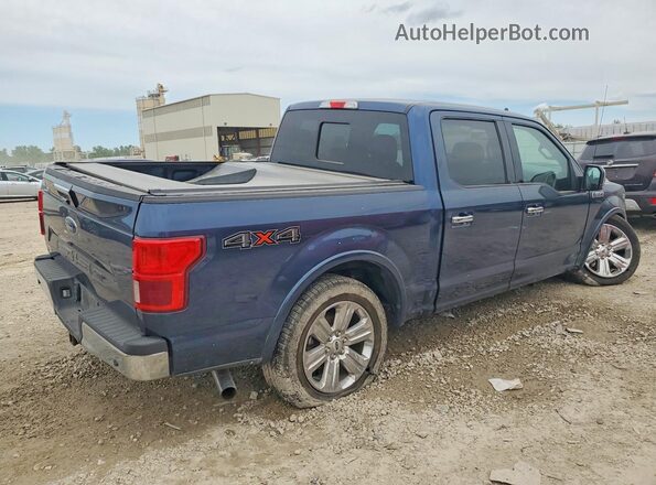 1FTEW1E52LKE94580 2020 FORD F150 Синий Задняя правая четверть