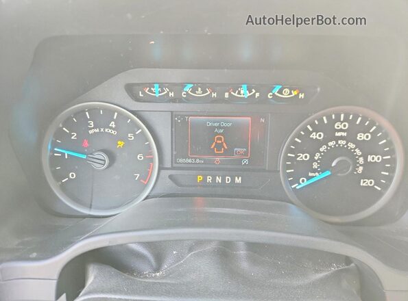1FTEW1E56KFD52210 2019 FORD F150 Черный Вид щитка приборов