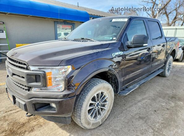 1FTEW1E56KFD52210 2019 FORD F150 Черный Передняя левая четверть