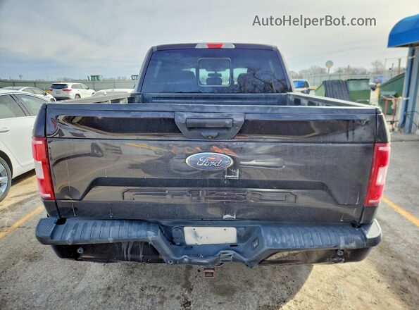 1FTEW1E56KFD52210 2019 FORD F150 Черный Вид сзади