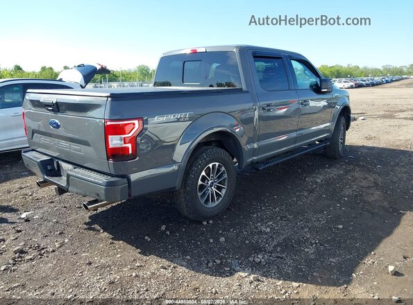 1FTEW1E58JFD26335 2018 FORD F150 Серый Задняя правая четверть