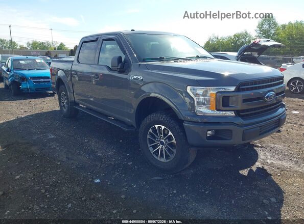 1FTEW1E58JFD26335 2018 FORD F150 Серый Передняя правая четверть