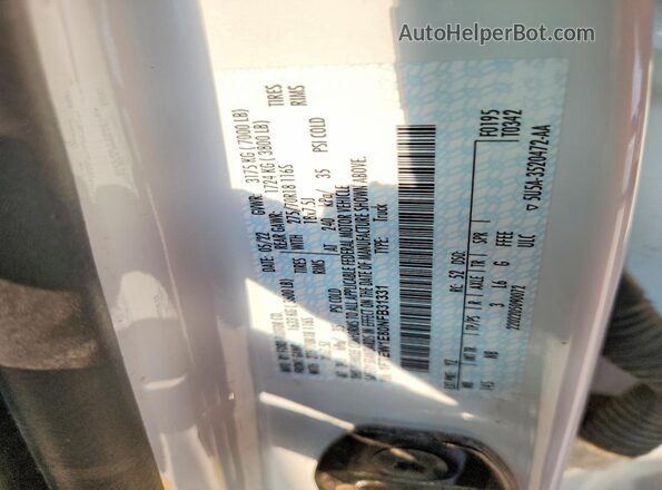 1FTEW1E80NFB31331 2022 FORD F150 White სალონის 360-გრადუსიანი ხედი