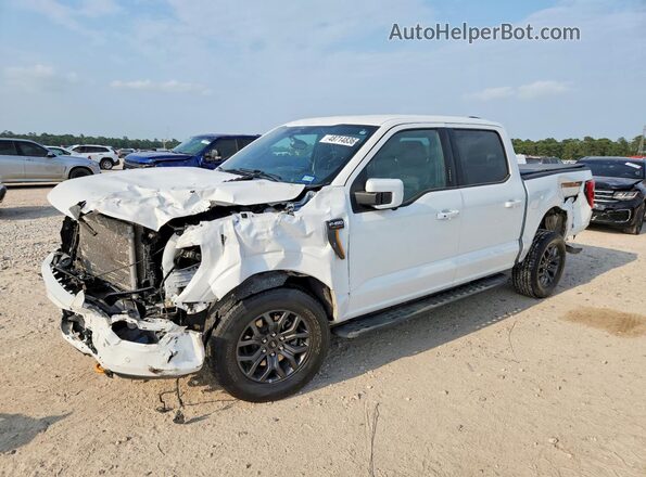 1FTEW1E80NFB31331 2022 FORD F150 White წინა მარცხენა ხედი სამი მეოთხედიდან