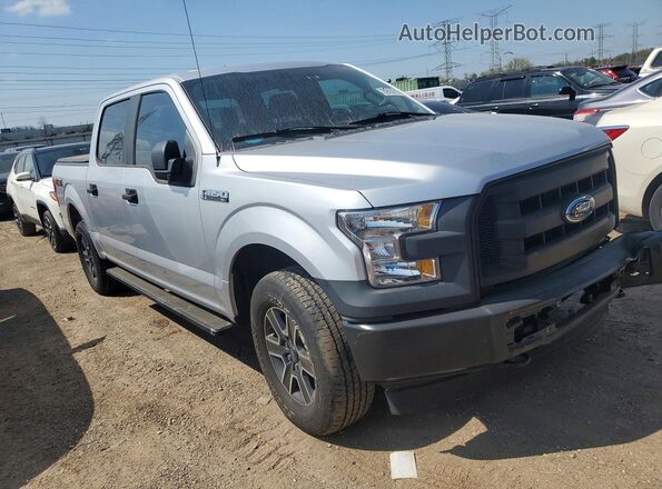 1FTEW1E82HFC50857 2017 FORD F150 Серебряный Передняя правая четверть
