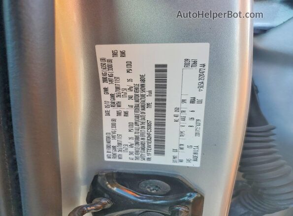 1FTEW1E82HFC50857 2017 FORD F150 Серебряный Вид подкапотного пространства