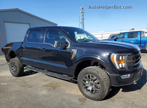 1FTEW1E89NFB41436 2022 FORD F150 Black Передня права чверть