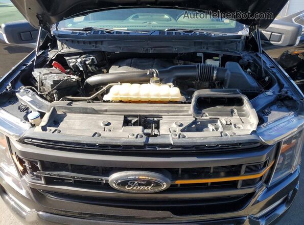 1FTEW1E89NFB41436 2022 FORD F150 Black Вид задньої частини салону