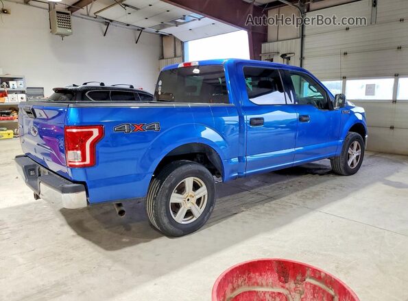 1FTEW1E8XGFC41127 2016 FORD F150 Blue Trasero derecho
