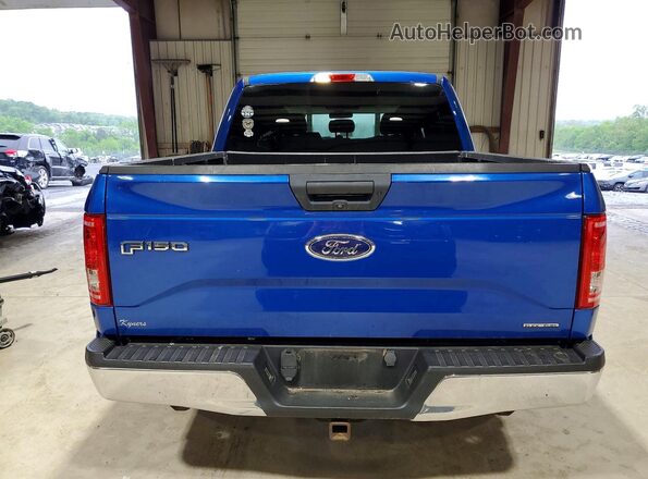 1FTEW1E8XGFC41127 2016 FORD F150 Blue Vista trasera