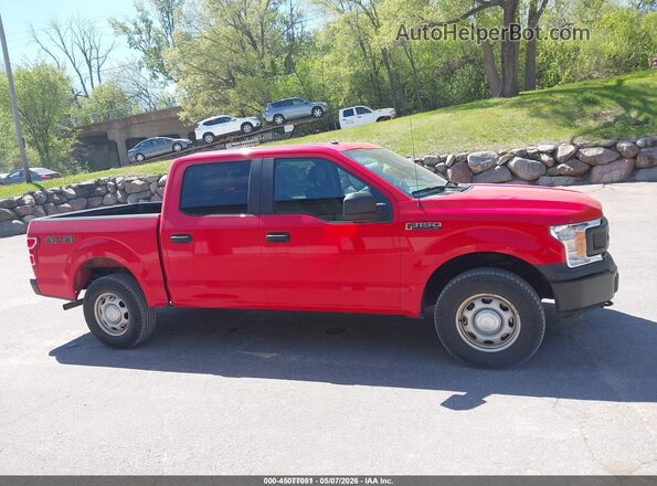 1FTEW1EB0JFD05002 2018 FORD F150 Red Вид задньої частини салону