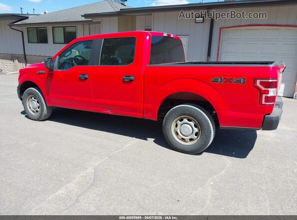 1FTEW1EB0JFD05002 2018 FORD F150 Red Задня ліва чверть