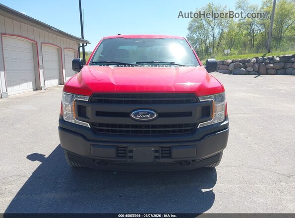 1FTEW1EB0JFD05002 2018 FORD F150 Red Вид щитка приладів