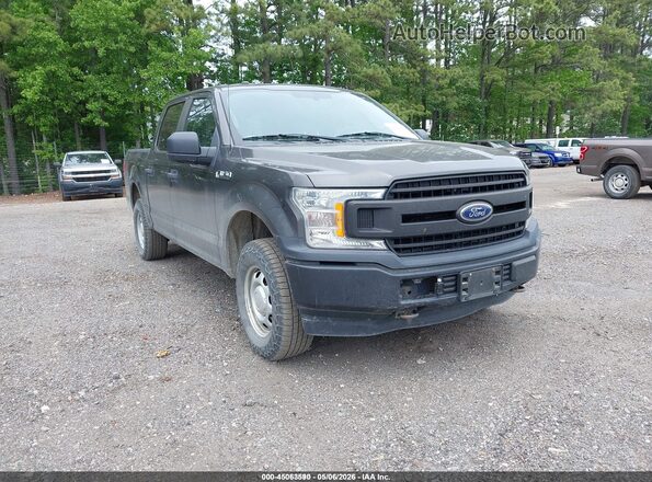 1FTEW1EB0JKE61015 2018 FORD F150 Gray წინა მარჯვენა