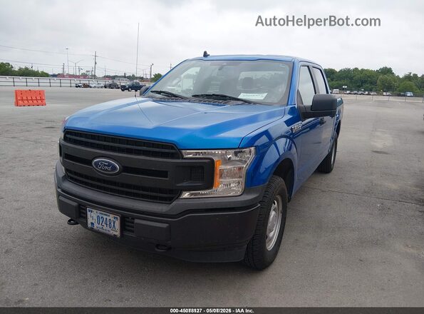 1FTEW1EB2LKD68399 2020 FORD F150 Синий Передняя левая четверть