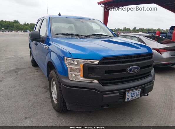 1FTEW1EB2LKD68399 2020 FORD F150 Синий Передняя правая четверть