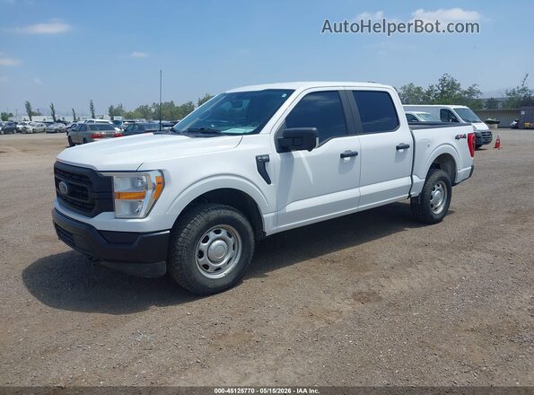 1FTEW1EB5MFB64870 2021 FORD F150 Белый Передняя левая четверть
