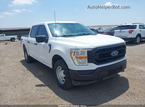 1FTEW1EB5MFB64870 2021 FORD F150 Белый Вид спереди