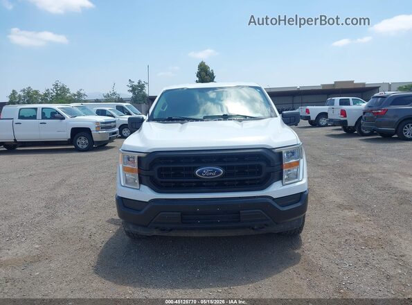 1FTEW1EB5MFB64870 2021 FORD F150 Белый Вид щитка приборов