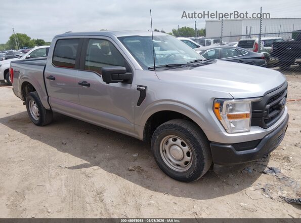 1FTEW1EB5MKE48359 2021 FORD F150 Серебряный Передняя правая четверть