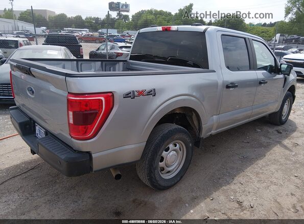1FTEW1EB5MKE48359 2021 FORD F150 Серебряный Задняя правая четверть