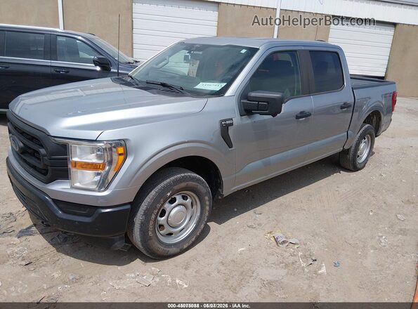 1FTEW1EB5MKE48359 2021 FORD F150 Серебряный Передняя левая четверть