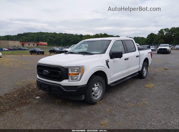 1FTEW1EB7MKE70900 2021 FORD F150 White Vista tres cuartos delantera izquierda