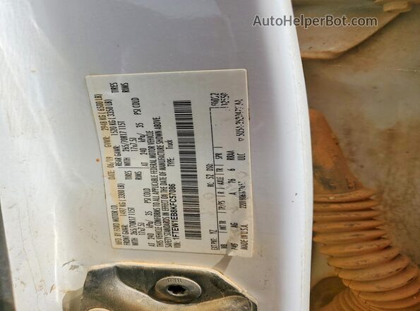 1FTEW1EB8KFC57086 2019 FORD F150 Белый Вид наклейки с VIN-кодом
