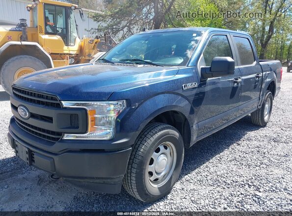 1FTEW1EB9LKE67012 2020 FORD F150 Dark Blue Передняя левая четверть