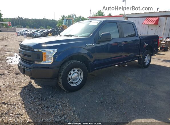 1FTEW1EB9LKE67057 2020 FORD F150 Синий Передняя левая четверть