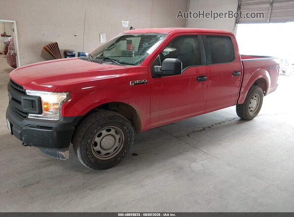 1FTEW1EB9LKE82013 2020 FORD F150 Красный Передняя левая четверть