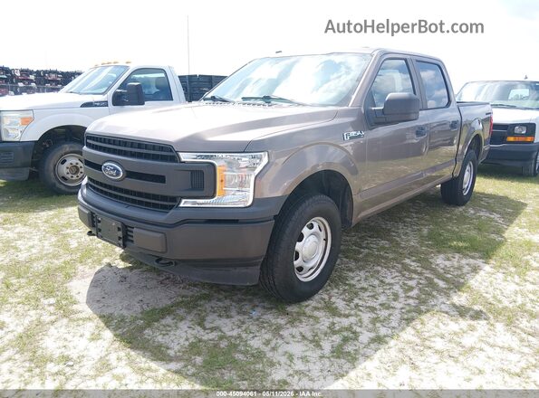 1FTEW1EBXJKF08485 2018 FORD F150 Коричневый Передняя левая четверть