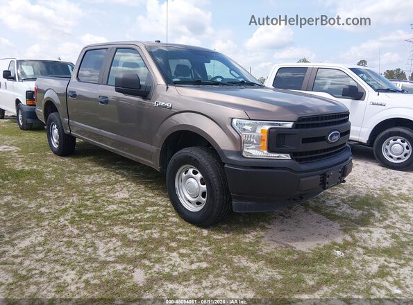 1FTEW1EBXJKF08485 2018 FORD F150 Коричневый Передняя правая четверть