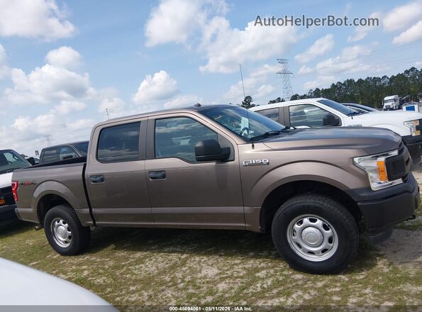 1FTEW1EBXJKF08485 2018 FORD F150 Коричневый Вид задней части салона