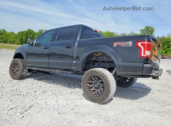 1FTEW1EF0GKF47162 2016 FORD F150 Black Trasero izquierdo